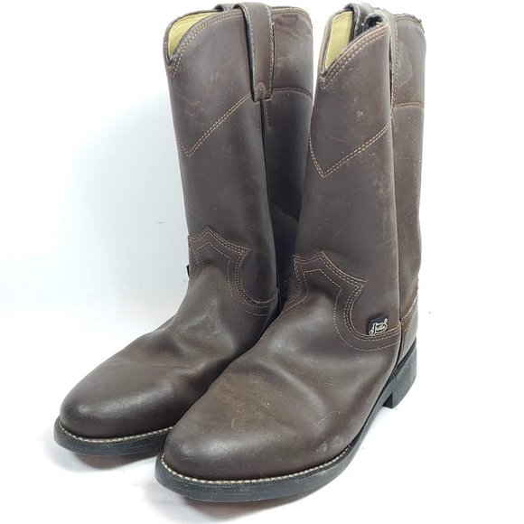 Justin Boots Shoes - Justin Boots Women's Sz 6.5 Brown Leather Basic